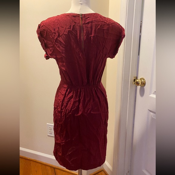 Fossil Dress. Silk. Polka dots. - Picture 2 of 3